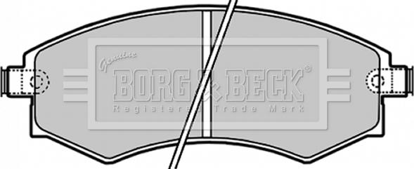 Borg & Beck BBP1658 - Гальмівні колодки, дискові гальма autozip.com.ua