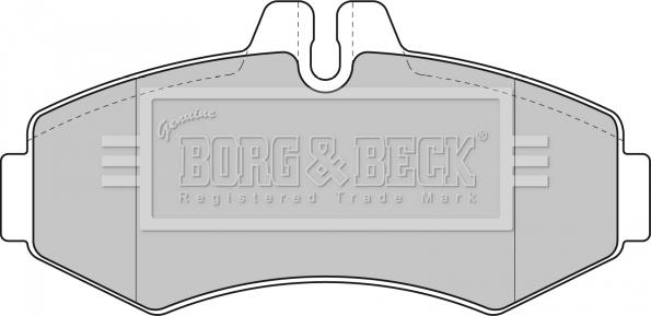 Borg & Beck BBP1664 - Гальмівні колодки, дискові гальма autozip.com.ua