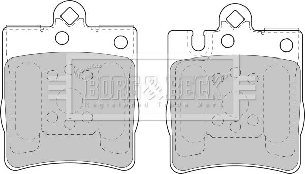 Borg & Beck BBP1665 - Гальмівні колодки, дискові гальма autozip.com.ua