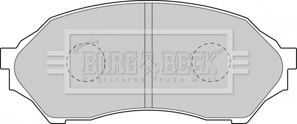 Borg & Beck BBP1663 - Гальмівні колодки, дискові гальма autozip.com.ua