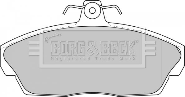 Borg & Beck BBP1662 - Гальмівні колодки, дискові гальма autozip.com.ua