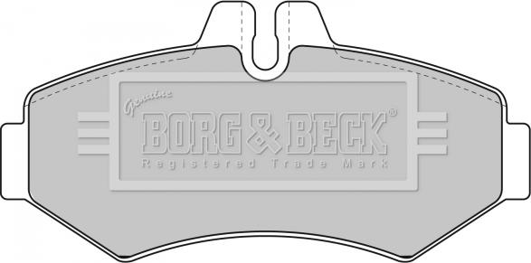 Borg & Beck BBP1667 - Гальмівні колодки, дискові гальма autozip.com.ua