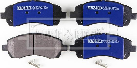 Borg & Beck BBP1609 - Гальмівні колодки, дискові гальма autozip.com.ua