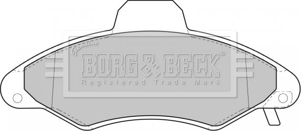 Borg & Beck BBP1600 - Гальмівні колодки, дискові гальма autozip.com.ua