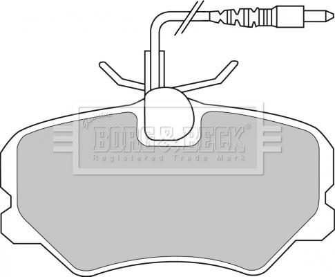 Borg & Beck BBP1608 - Гальмівні колодки, дискові гальма autozip.com.ua