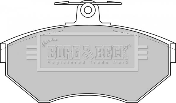 Borg & Beck BBP1607 - Гальмівні колодки, дискові гальма autozip.com.ua