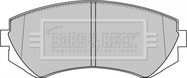 Borg & Beck BBP1611 - Гальмівні колодки, дискові гальма autozip.com.ua