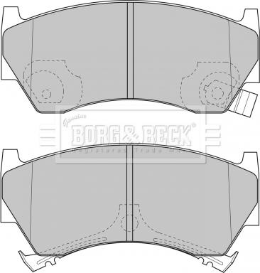 Borg & Beck BBP1613 - Гальмівні колодки, дискові гальма autozip.com.ua