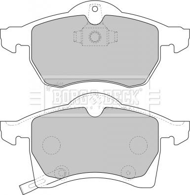 Borg & Beck BBP1612 - Гальмівні колодки, дискові гальма autozip.com.ua