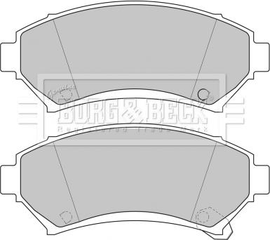 Borg & Beck BBP1686 - Гальмівні колодки, дискові гальма autozip.com.ua