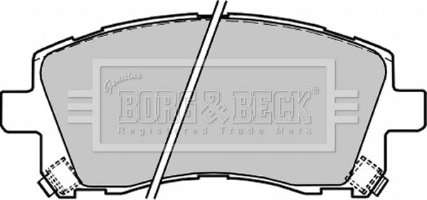 Borg & Beck BBP1680 - Гальмівні колодки, дискові гальма autozip.com.ua