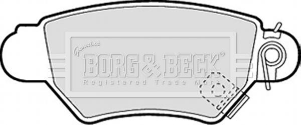 Borg & Beck BBP1688 - Гальмівні колодки, дискові гальма autozip.com.ua