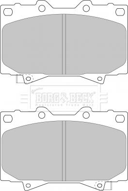 Borg & Beck BBP1682 - Гальмівні колодки, дискові гальма autozip.com.ua