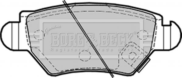 Borg & Beck BBP1687 - Гальмівні колодки, дискові гальма autozip.com.ua