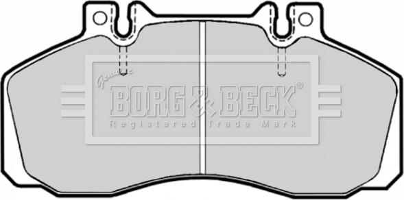 Borg & Beck BBP1636 - Гальмівні колодки, дискові гальма autozip.com.ua