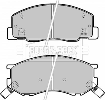 Borg & Beck BBP1630 - Гальмівні колодки, дискові гальма autozip.com.ua