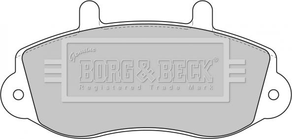 Borg & Beck BBP1638 - Гальмівні колодки, дискові гальма autozip.com.ua