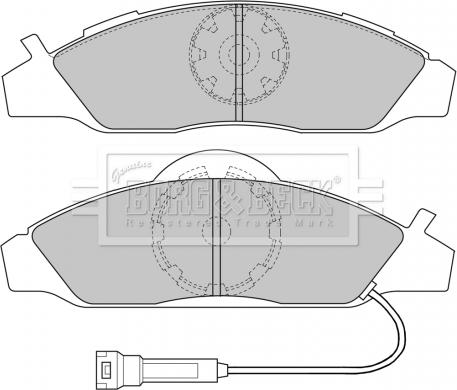 Borg & Beck BBP1633 - Гальмівні колодки, дискові гальма autozip.com.ua