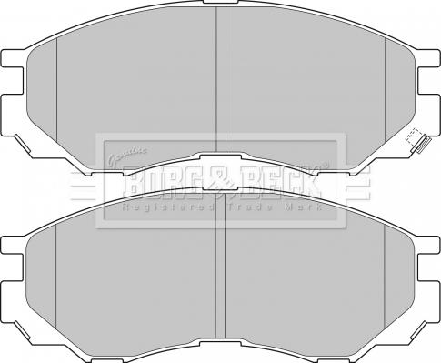 Borg & Beck BBP1637 - Гальмівні колодки, дискові гальма autozip.com.ua