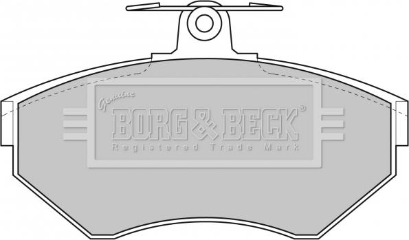 Borg & Beck BBP1620 - Гальмівні колодки, дискові гальма autozip.com.ua