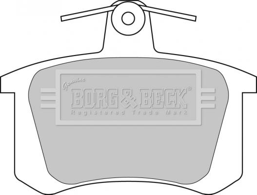 Borg & Beck BBP1628 - Гальмівні колодки, дискові гальма autozip.com.ua