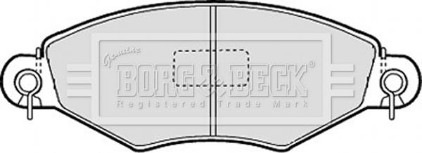 Borg & Beck BBP1623 - Гальмівні колодки, дискові гальма autozip.com.ua