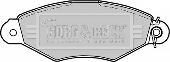 Borg & Beck BBP1622 - Гальмівні колодки, дискові гальма autozip.com.ua