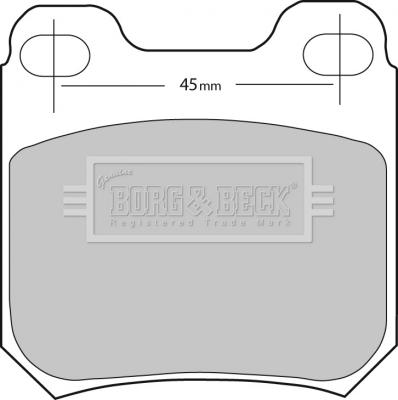 Borg & Beck BBP1678 - Гальмівні колодки, дискові гальма autozip.com.ua