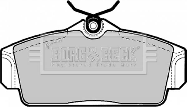 Borg & Beck BBP1672 - Гальмівні колодки, дискові гальма autozip.com.ua