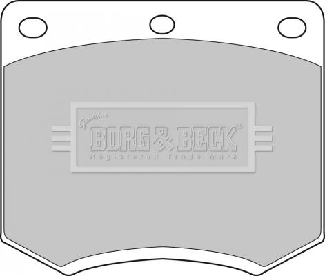 Borg & Beck BBP1095 - Гальмівні колодки, дискові гальма autozip.com.ua