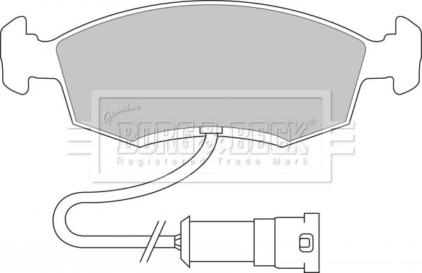 Borg & Beck BBP1096 - Гальмівні колодки, дискові гальма autozip.com.ua