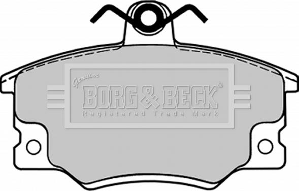 Borg & Beck BBP1090 - Гальмівні колодки, дискові гальма autozip.com.ua