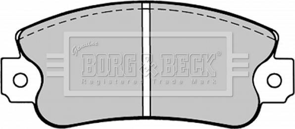 Borg & Beck BBP1093 - Гальмівні колодки, дискові гальма autozip.com.ua