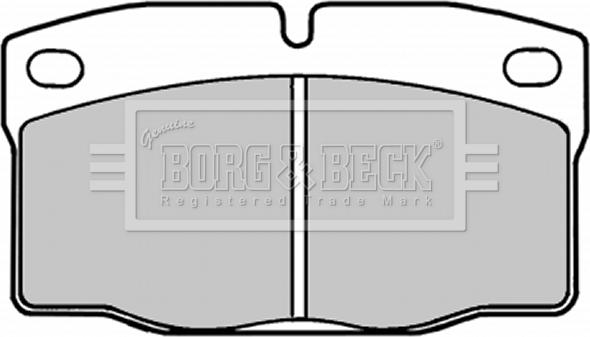 Borg & Beck BBP1092 - Гальмівні колодки, дискові гальма autozip.com.ua