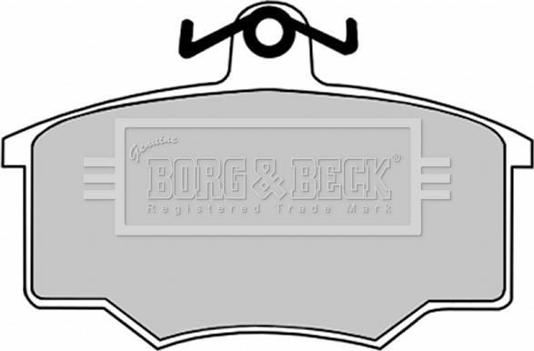 Borg & Beck BBP1049 - Гальмівні колодки, дискові гальма autozip.com.ua