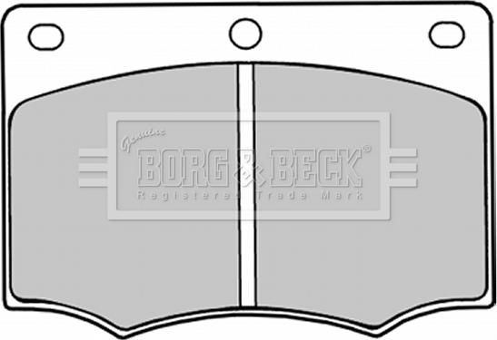 Borg & Beck BBP1044 - Гальмівні колодки, дискові гальма autozip.com.ua