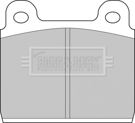 Borg & Beck BBP1041 - Гальмівні колодки, дискові гальма autozip.com.ua