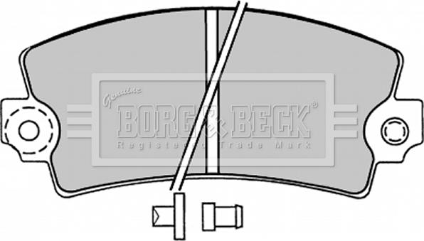 Borg & Beck BBP1047 - Гальмівні колодки, дискові гальма autozip.com.ua