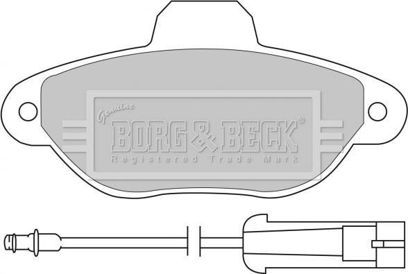 Borg & Beck BBP1059 - Гальмівні колодки, дискові гальма autozip.com.ua