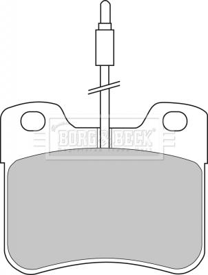 Borg & Beck BBP1055 - Гальмівні колодки, дискові гальма autozip.com.ua