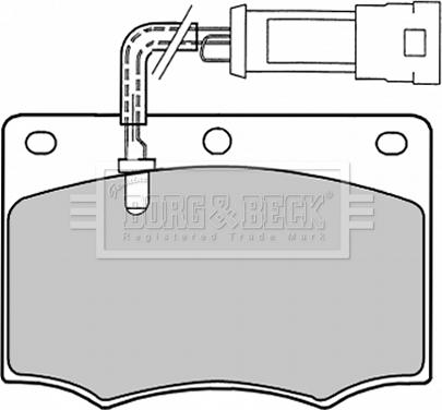 Borg & Beck BBP1058 - Гальмівні колодки, дискові гальма autozip.com.ua