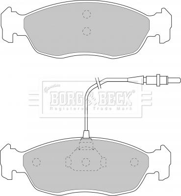 Borg & Beck BBP1069 - Гальмівні колодки, дискові гальма autozip.com.ua