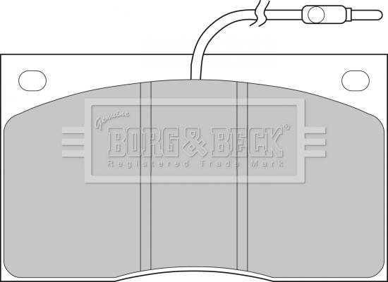 Borg & Beck BBP1065 - Гальмівні колодки, дискові гальма autozip.com.ua