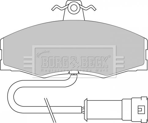 Borg & Beck BBP1060 - Гальмівні колодки, дискові гальма autozip.com.ua