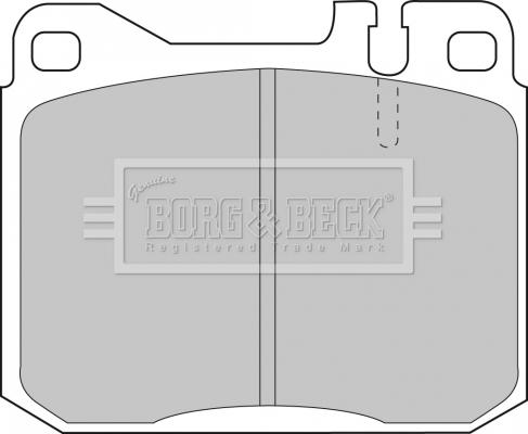 Borg & Beck BBP1061 - Гальмівні колодки, дискові гальма autozip.com.ua