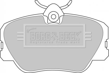 Borg & Beck BBP1068 - Гальмівні колодки, дискові гальма autozip.com.ua