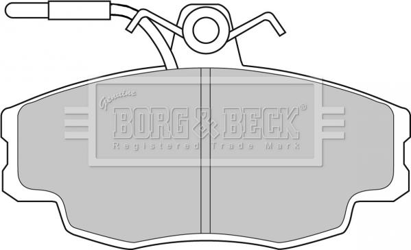 Borg & Beck BBP1062 - Гальмівні колодки, дискові гальма autozip.com.ua