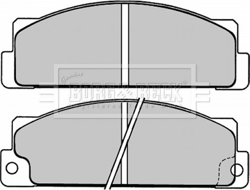 Borg & Beck BBP1004 - Гальмівні колодки, дискові гальма autozip.com.ua