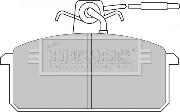 Borg & Beck BBP1015 - Гальмівні колодки, дискові гальма autozip.com.ua