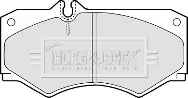 Borg & Beck BBP1089 - Гальмівні колодки, дискові гальма autozip.com.ua